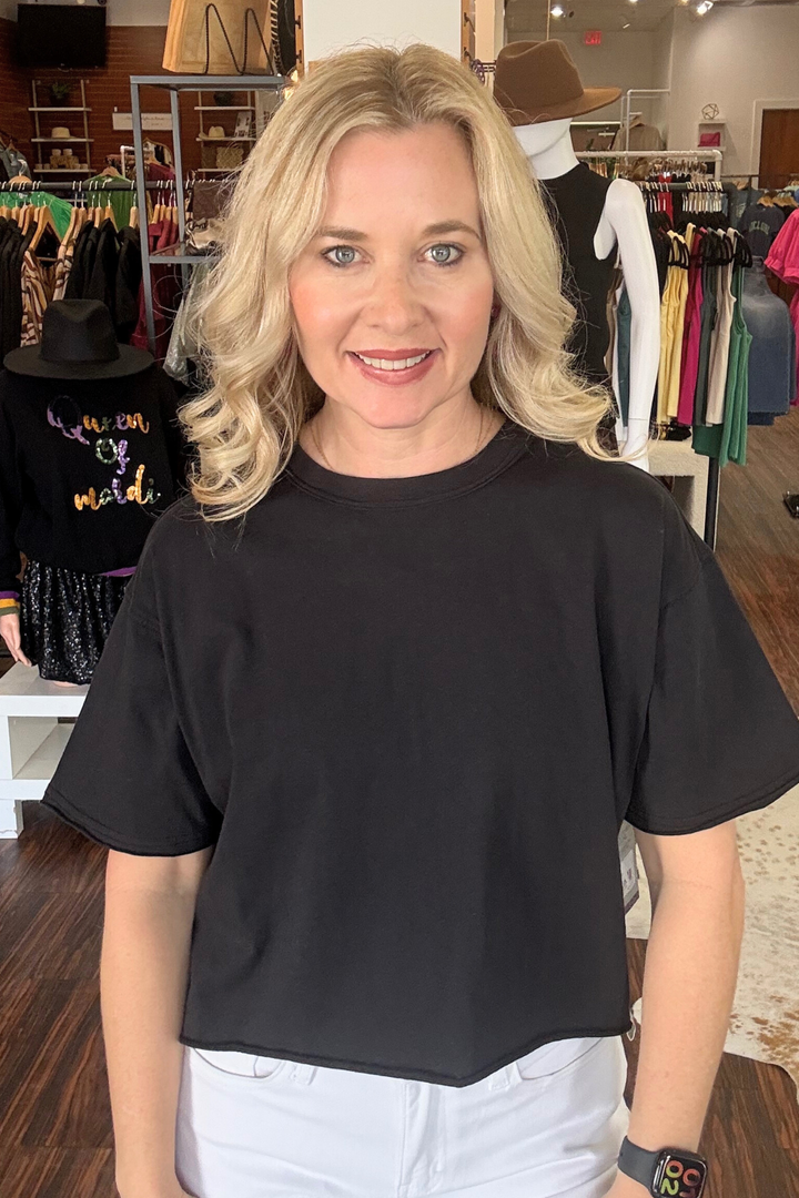 Local Girl Boxy Cropped SS Tee