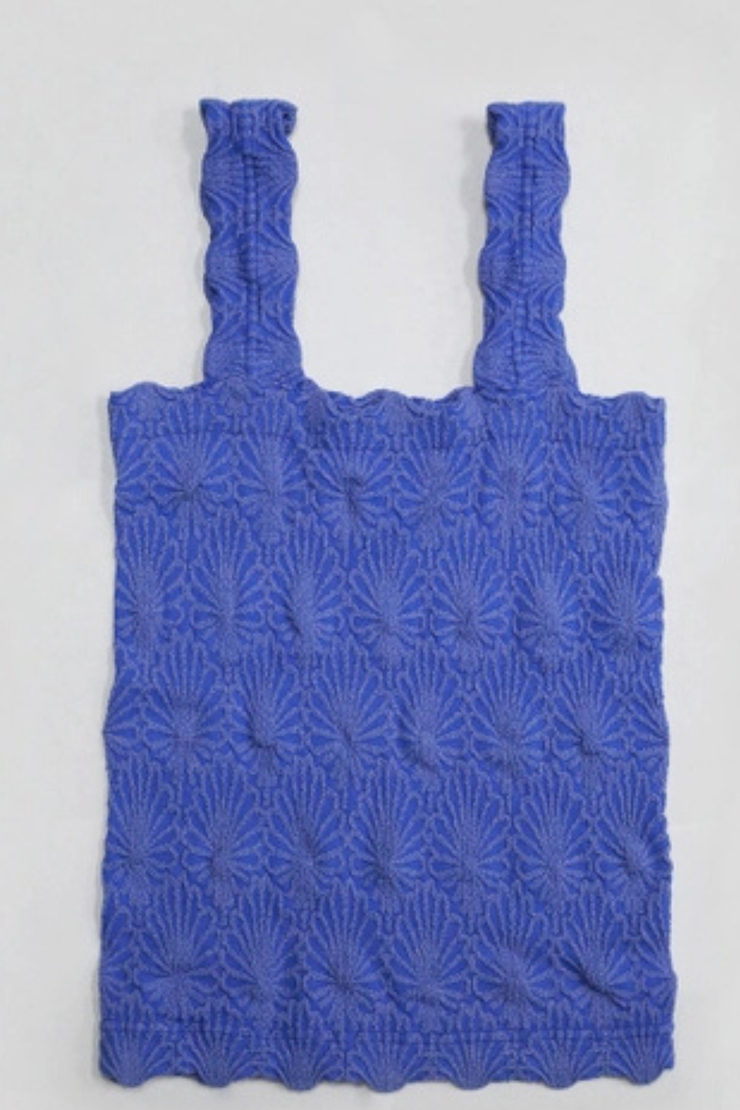 Lace Textured Square Neck Tank Top