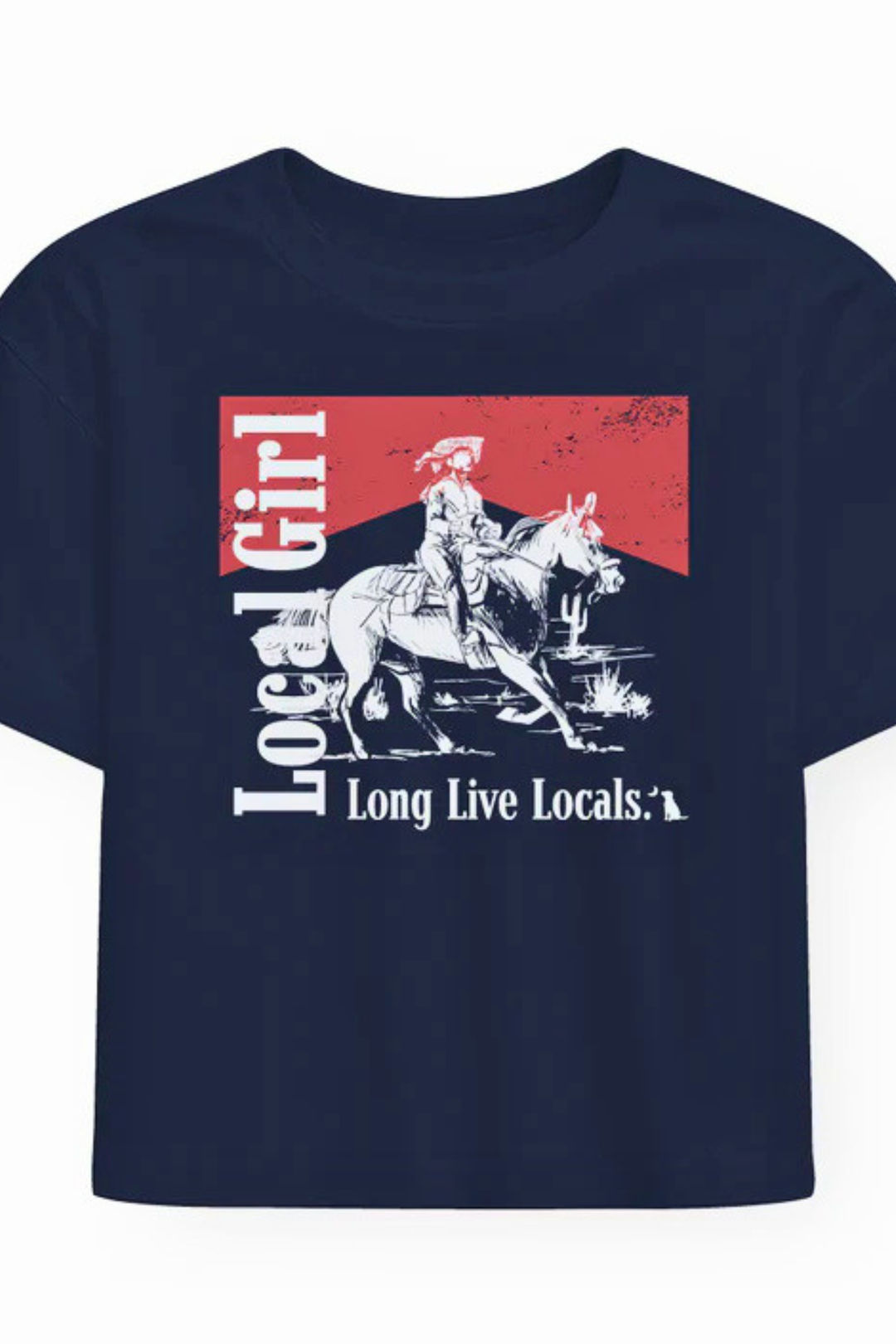 Upgrade your everyday style with the Local Girl Cropped Graphic Tee, crafted from soft, breathable 100% cotton for all-day comfort. Designed with a modern cropped fit and a bold front graphic, this tee adds a trendy touch to any outfit. Easy to pair with high-waisted jeans, joggers, or shorts, it's a versatile staple for casual wear, streetwear-inspired looks, and everyday essentials.