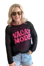 Vacay Mode Embroidered Pointelle Knit Cover Up