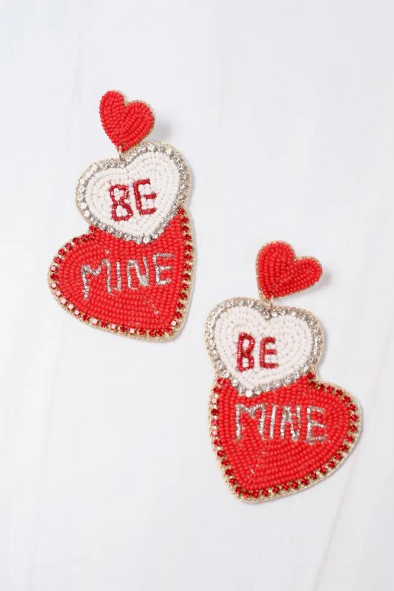 Be Mine Beaded Earrings