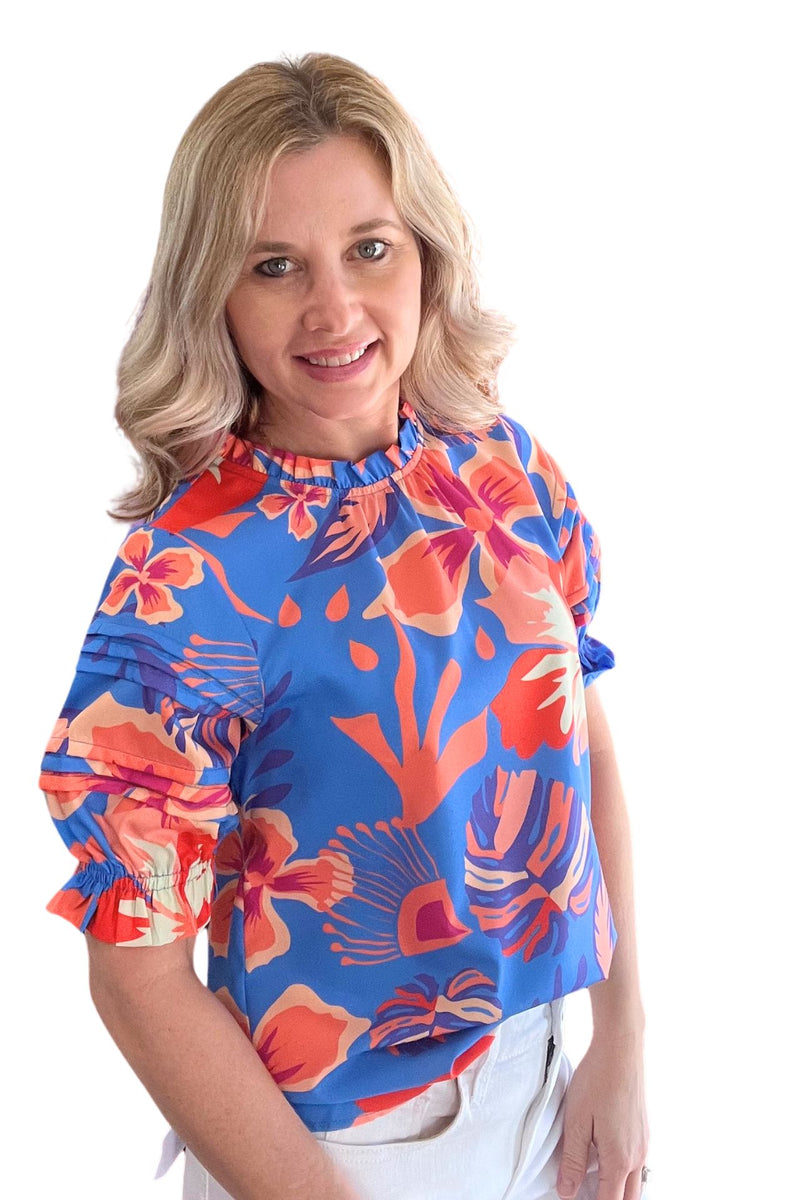 Short Sleeve Floral Top