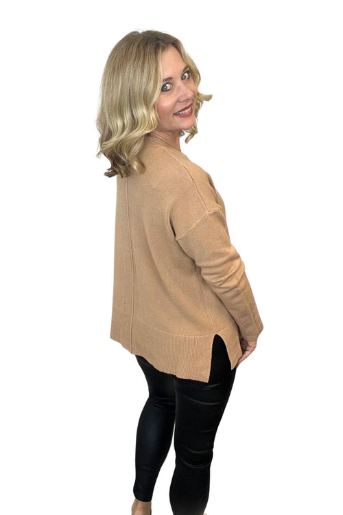 Round Neck Long Sweater