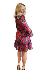 Floral Tie Waist Dress