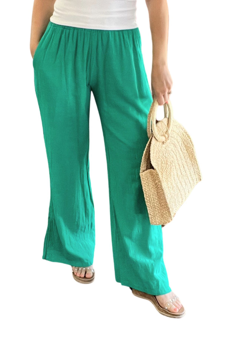 Flowy Cotton Wide Leg Pant