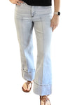 Holly High Rise Cuffed Straight Positano Jeans