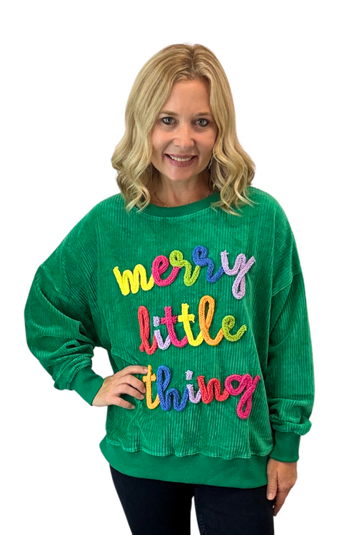 Corded Merry Little Thing Top