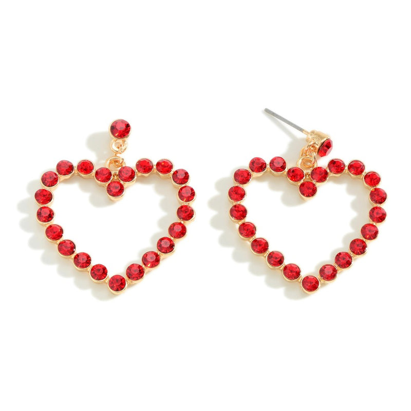 Sparkly Heart Earrings