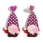 Heart and Gnome Earrings