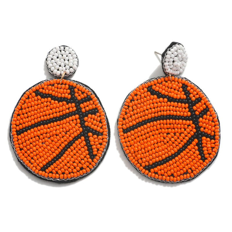 Beaded Sports Earrings