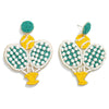 Beaded Sports Earrings