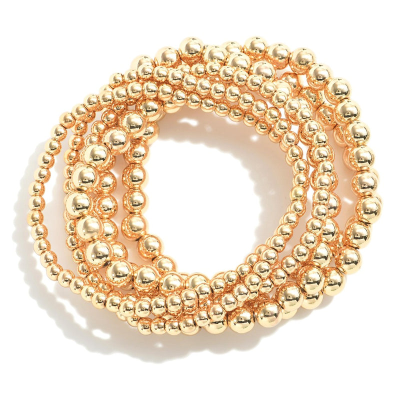 Set of 6 Beaded Bracelets
