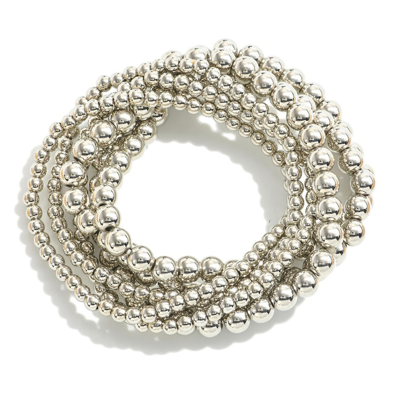 Set of 6 Beaded Bracelets