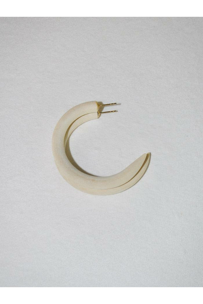 Binky & Lulu Chanel Ivory Small Hoop
