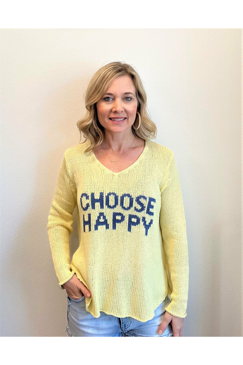 Wooden Ships Choose Happy Sweater