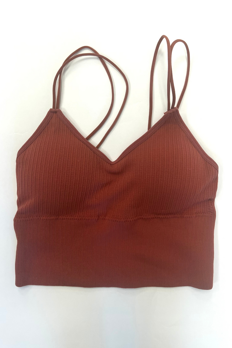 Crop Tank with Built in Bra