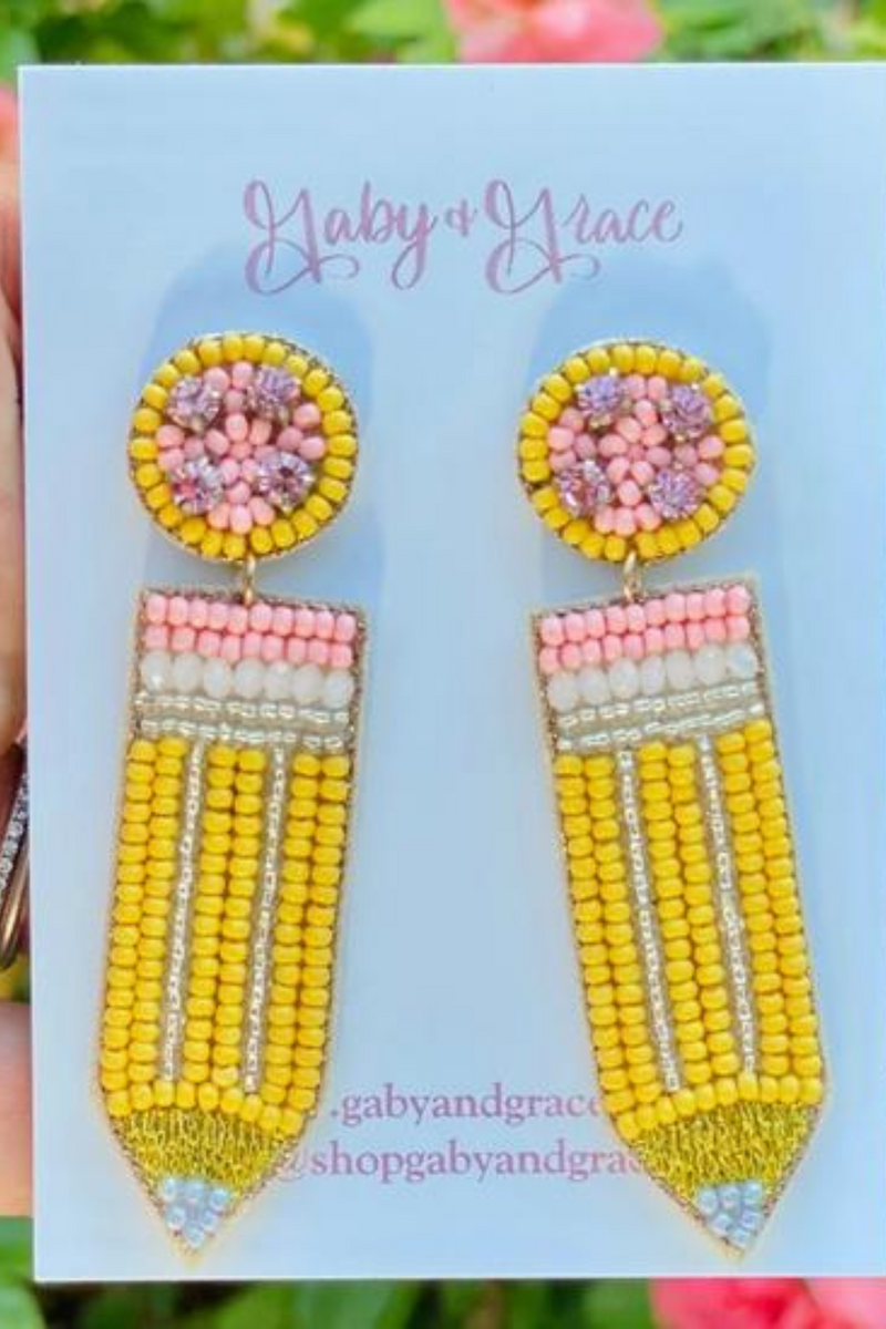 Teacher Pencil Earrings