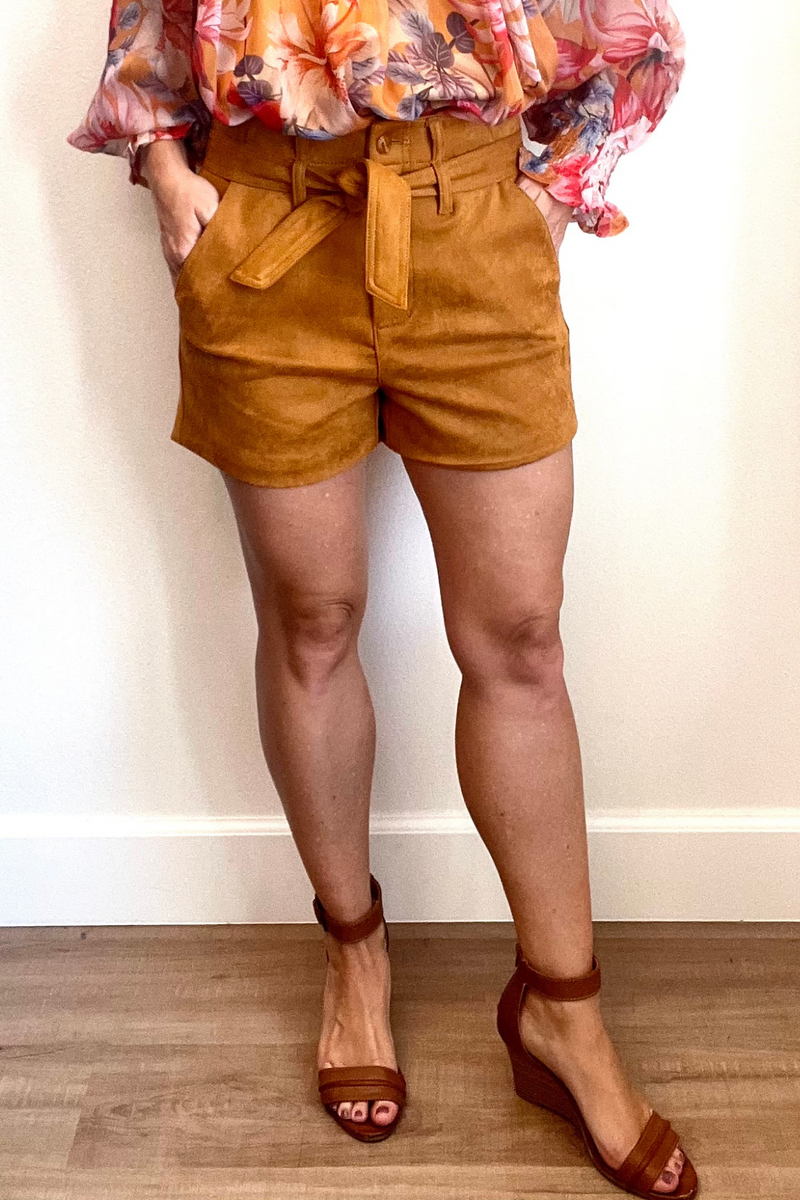 Sophia Suede Shorts