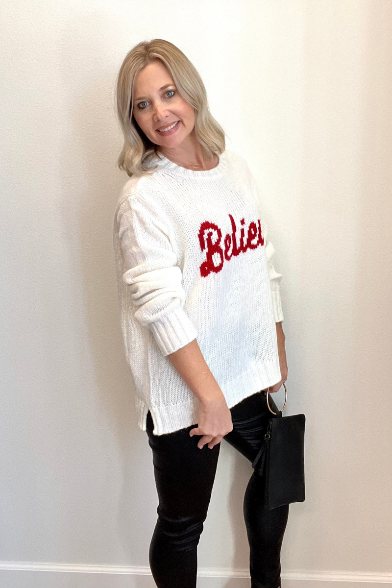 Wooden Ships Believe Sweater