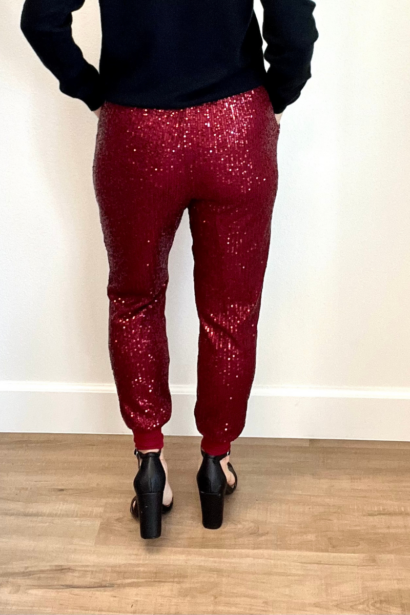 Sequin Joggers