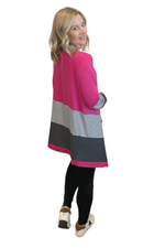 Open Cardi with Asymmetrical Hem Detail