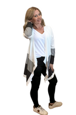 Open Cardi with Asymmetrical Hem Detail