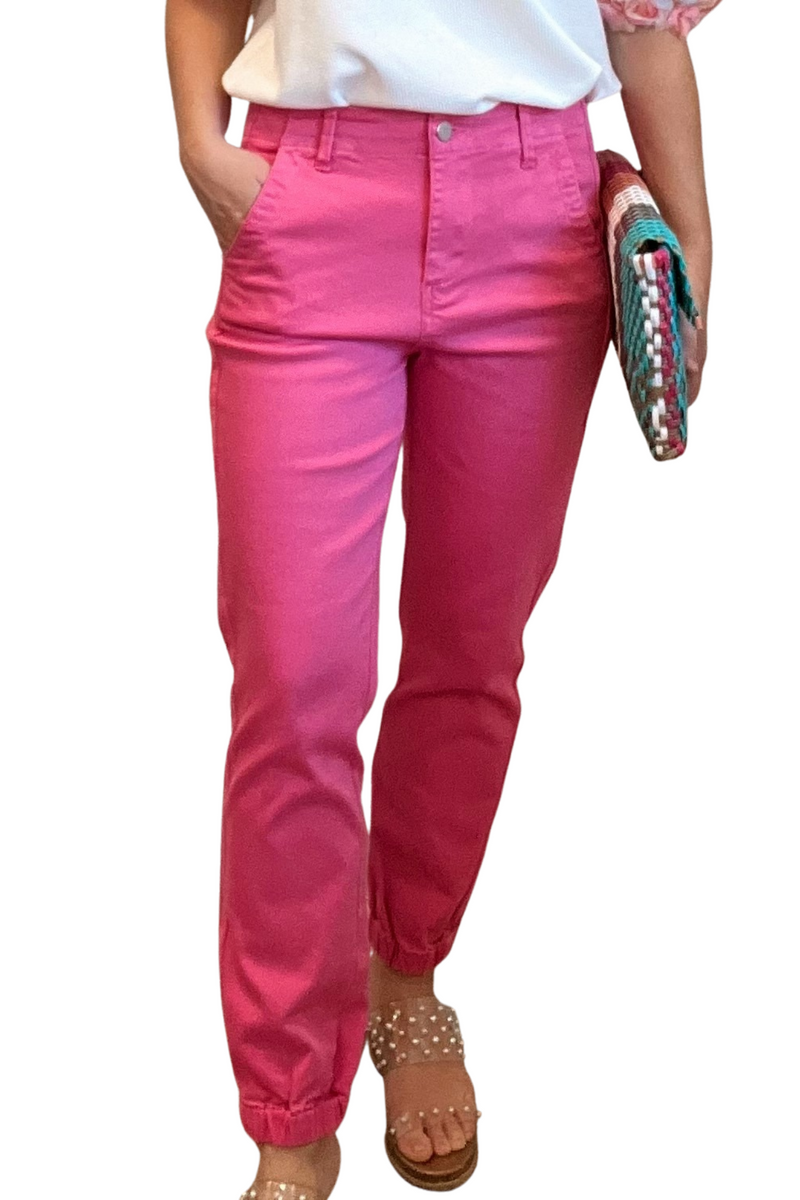 Pink Jogger Jeans