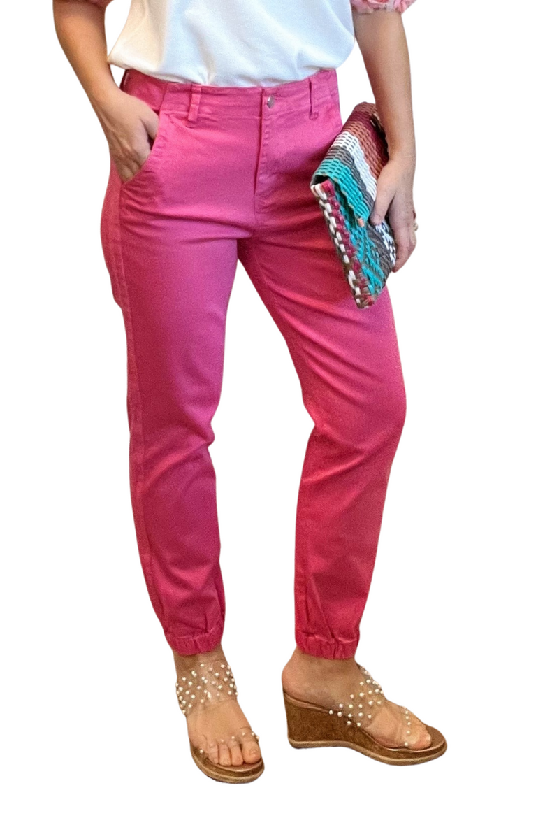 Pink Jogger Jeans