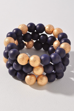 Set of 3 Wood Bead Bracelets