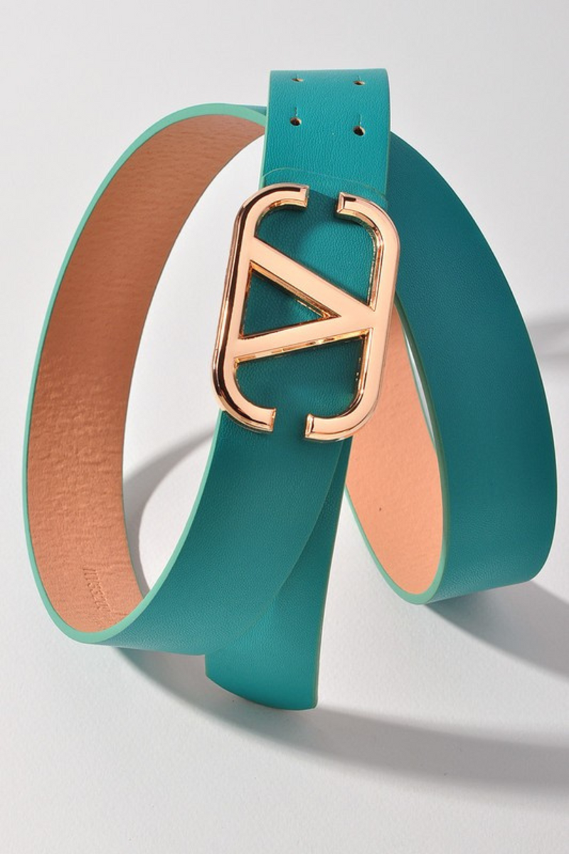 Metal V Buckle Belt
