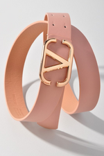 Metal V Buckle Belt