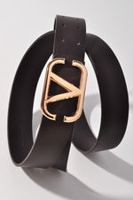 Metal V Buckle Belt