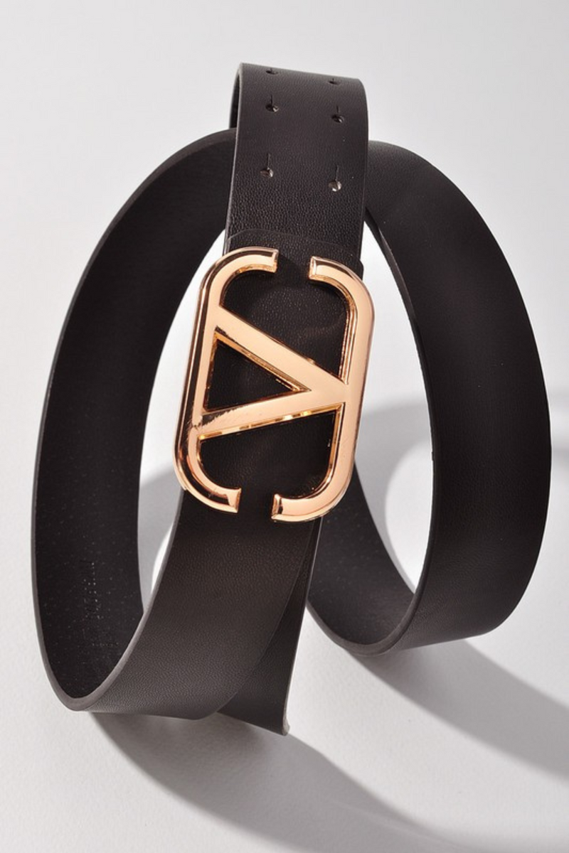 Metal V Buckle Belt