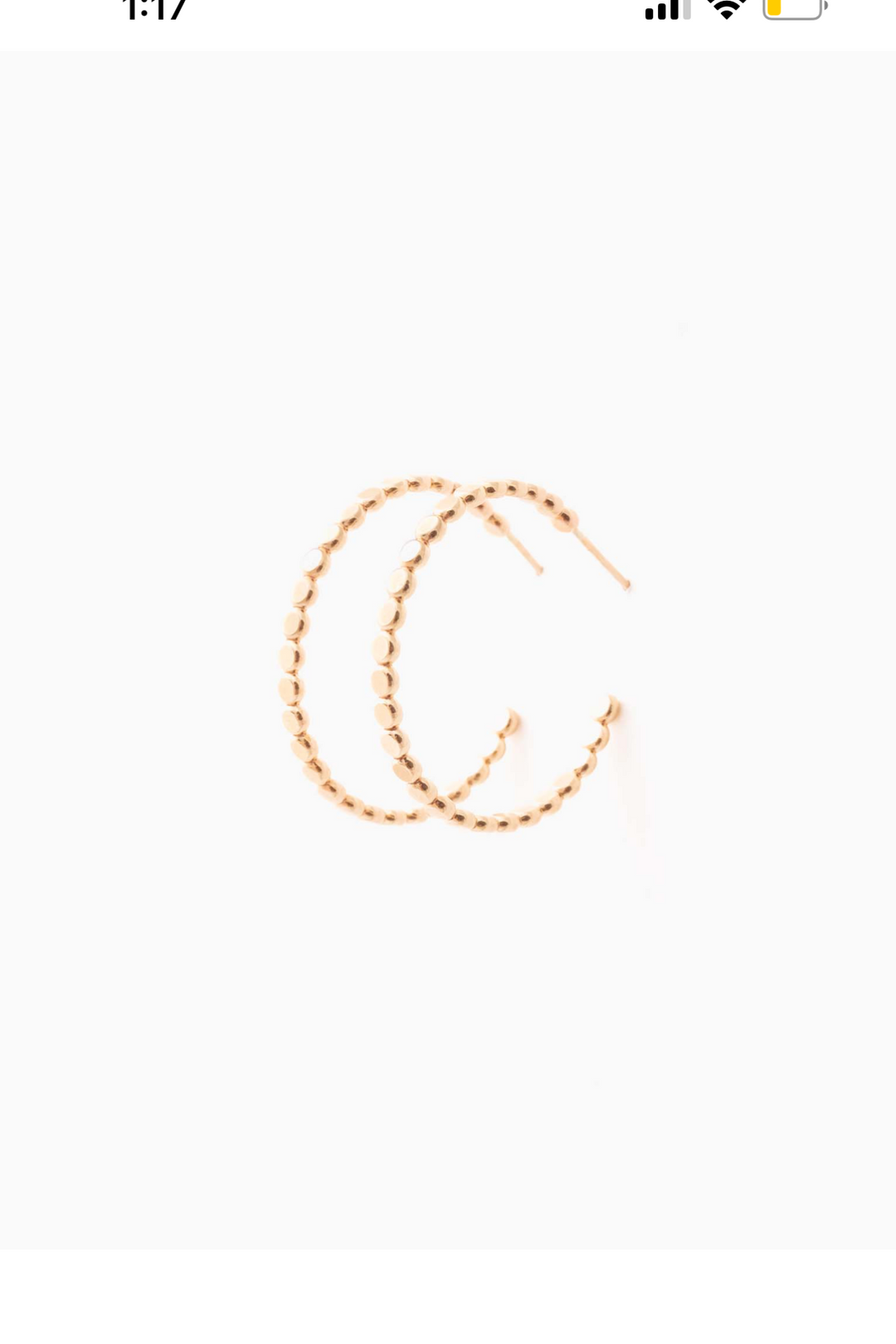 Able Sparkle Double Hoop Earrings