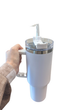 40 oz Tumbler with handle and straw