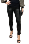 Shiny Black Straight Jeggings