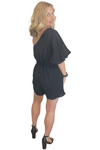 Black One Sleeve Romper