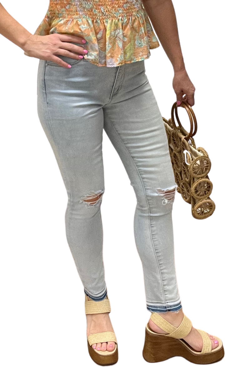 Heather High Rise Skinny Jeans