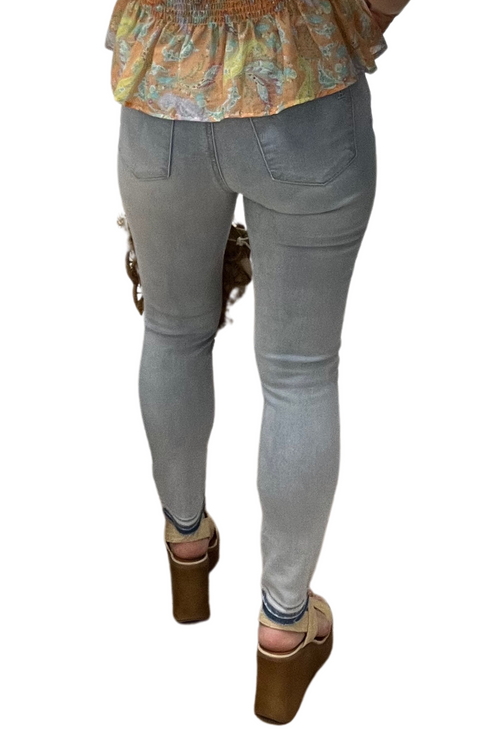 Heather High Rise Skinny Jeans