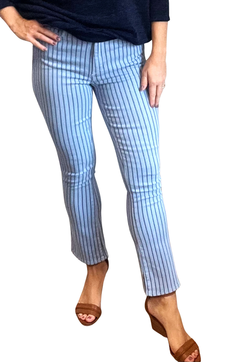 Fremont Striped Cropped Jeans