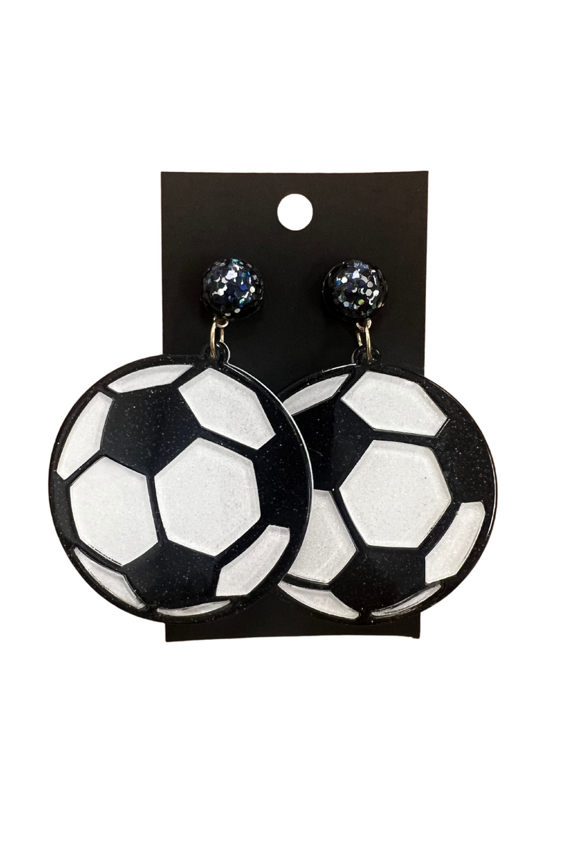 Sports Ball Acrylic Earrings