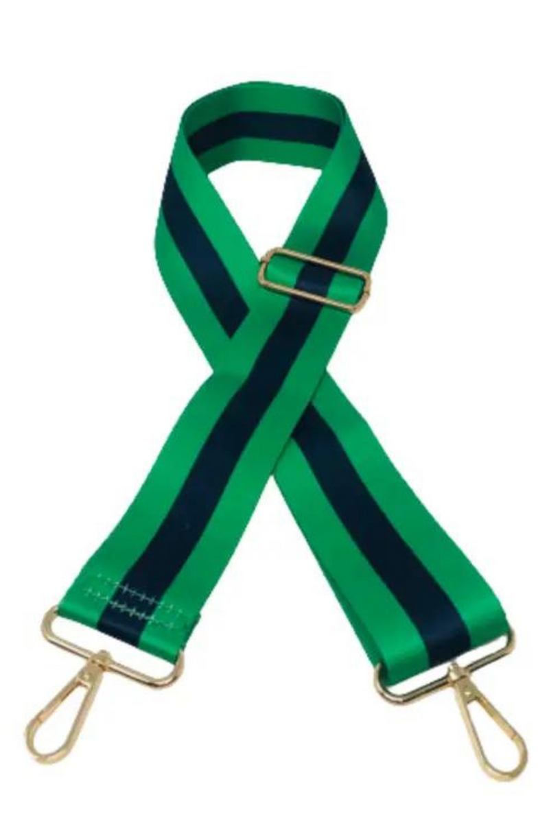 Green and Navy Guitar Strap