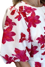 Floral Jacquard Mini Dress