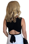 Tie Back Cropped Jersey Knit Tank Top