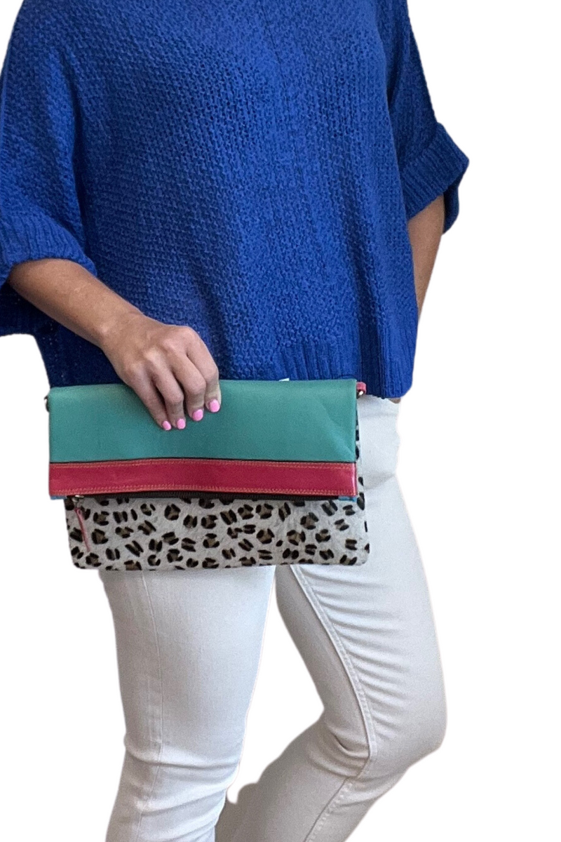 Fold Over 2-in-1 Clutch Crossbody