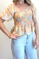 Frida Peplum Top