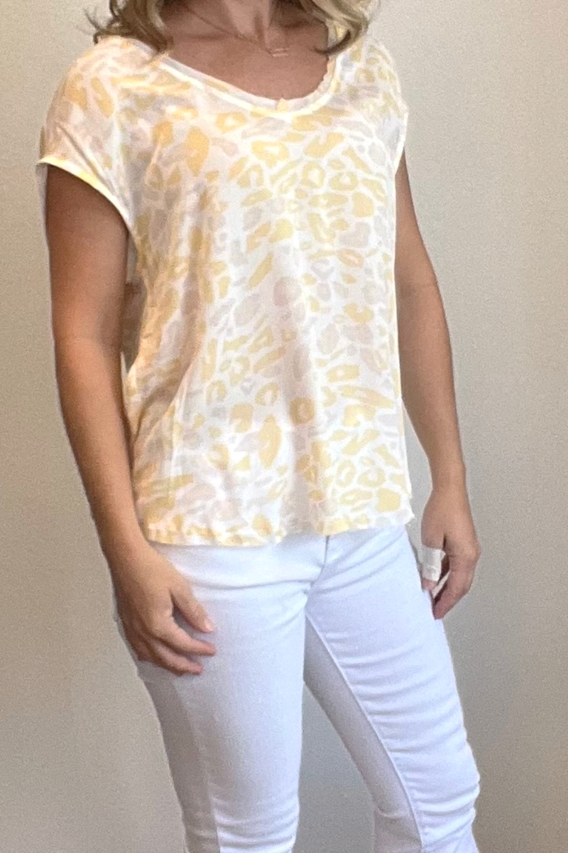 Yellow Leopard Yanis Top