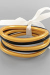 Jelly Tube Bangle Bracelets Set of 5