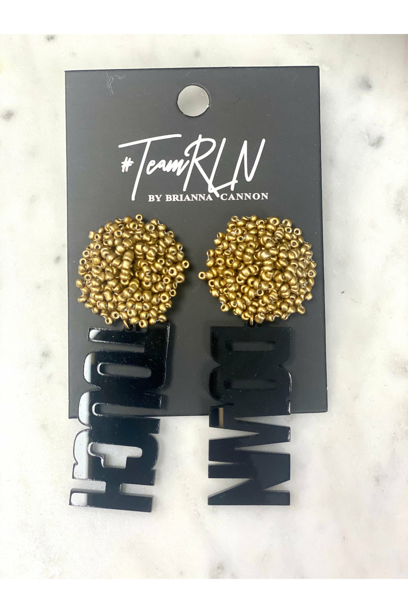 Brianna Cannon Touch Down Earrings with Beaded Top