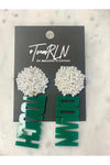 Brianna Cannon Touch Down Earrings with Beaded Top